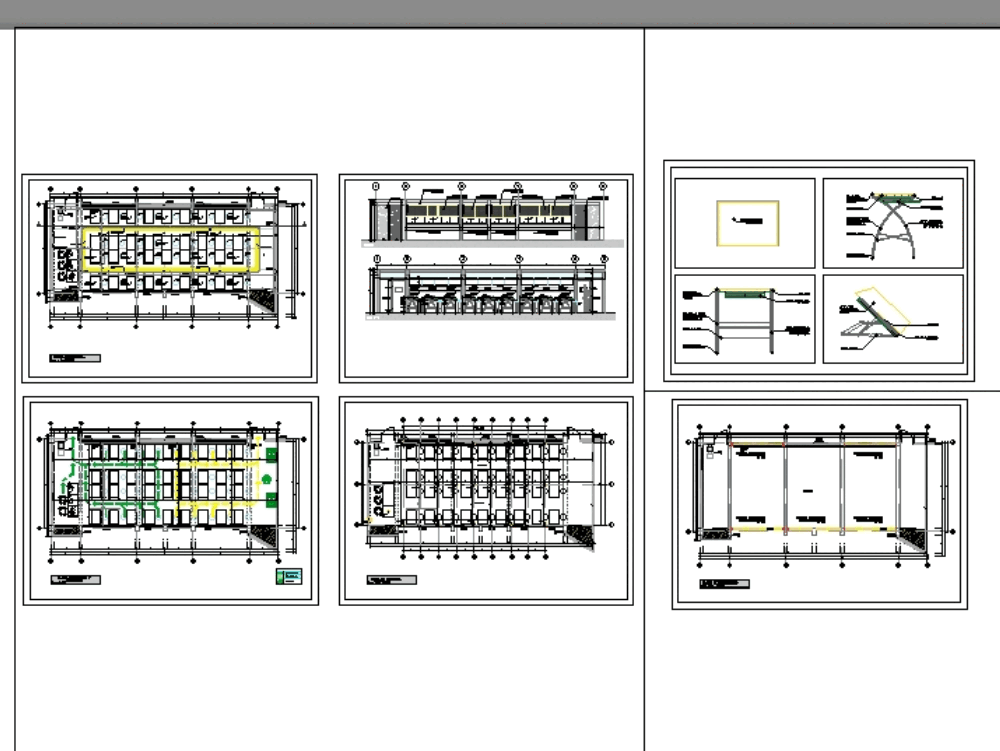 Classroom in AutoCAD CAD download (546.64 KB) Bibliocad