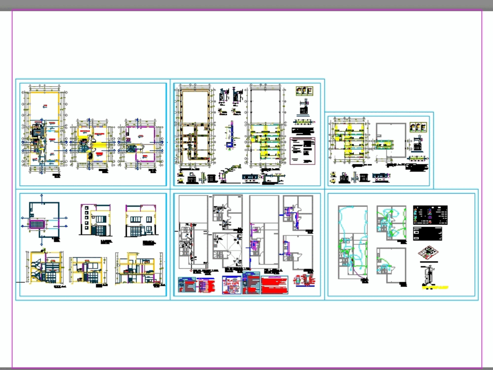 Vivienda Unifamiliar En Autocad BFC