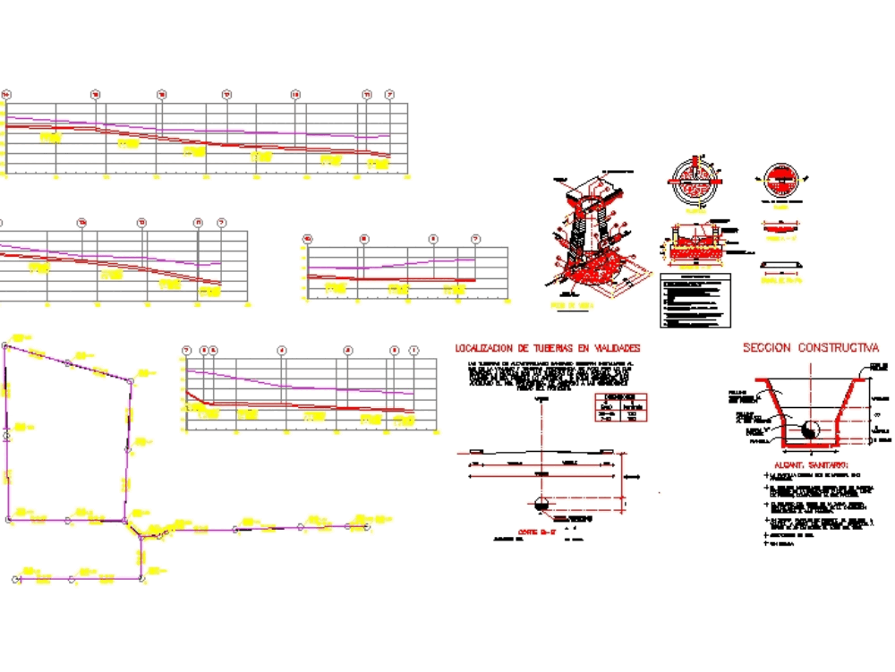 Alcantarillado Sanitario En Autocad Descargar Cad Gratis 220 38 Kb Bibliocad