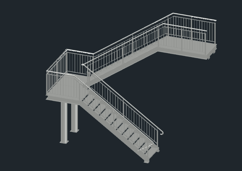 Structure d'escalier