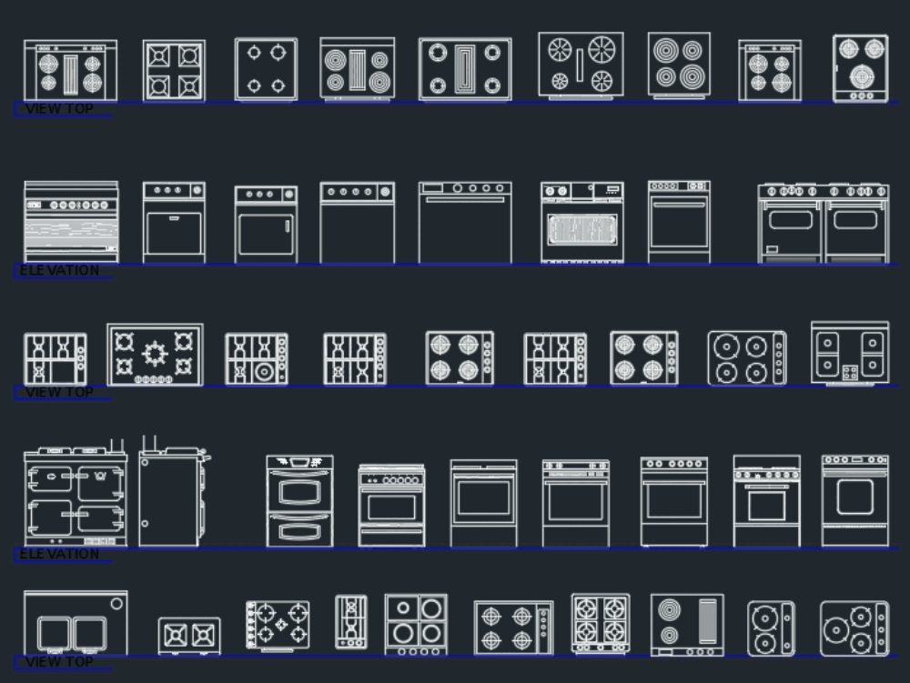 Blocos De Cozinha Em Autocad Baixar Cad Grátis 12368 Kb Bibliocad 5382