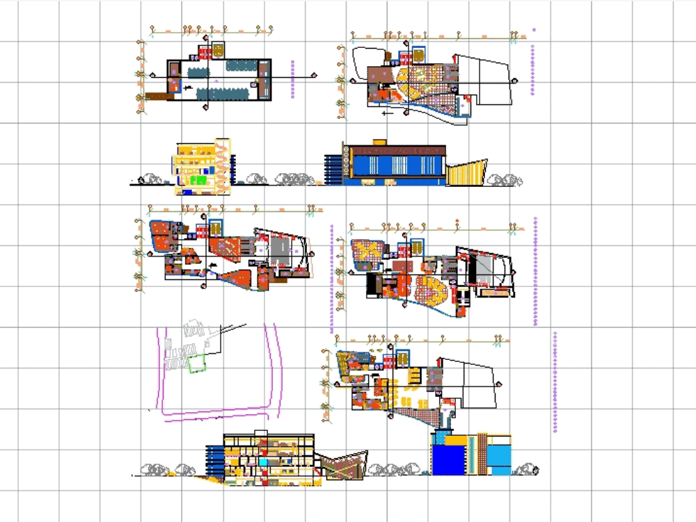 Museum car in AutoCAD | CAD download (1.81 MB) | Bibliocad