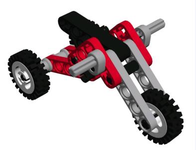 Modelo 3d Lego Motortricycle