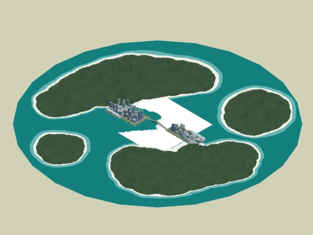 Ilhas gêmeas 3D