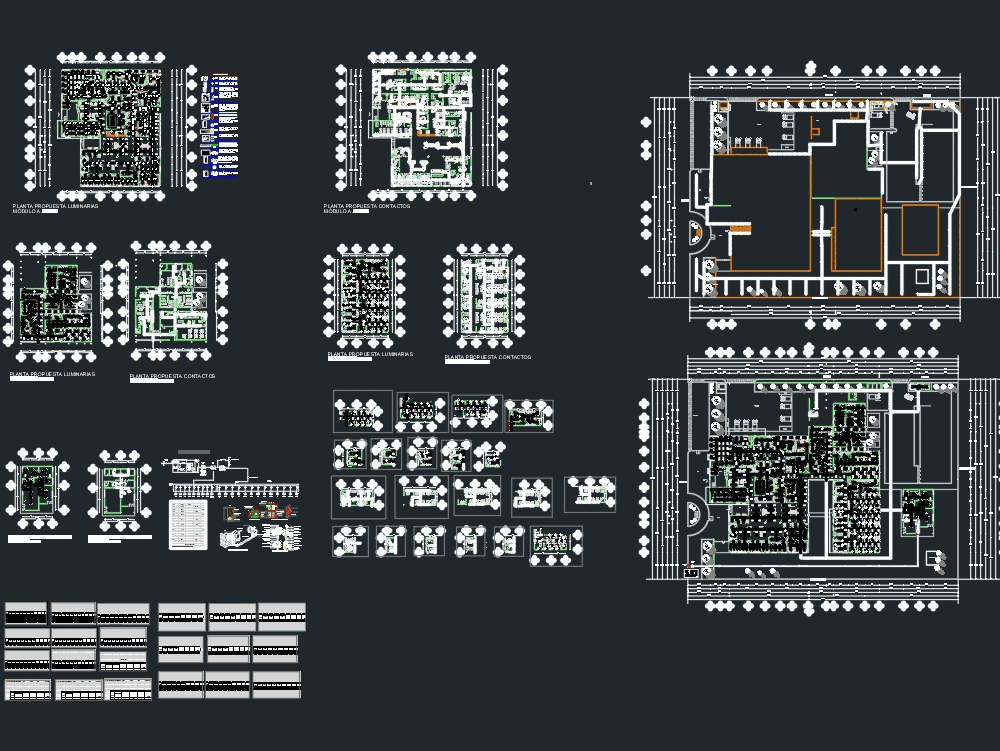 Hospital electrical installation in AutoCAD CAD (9.21 MB) Bibliocad