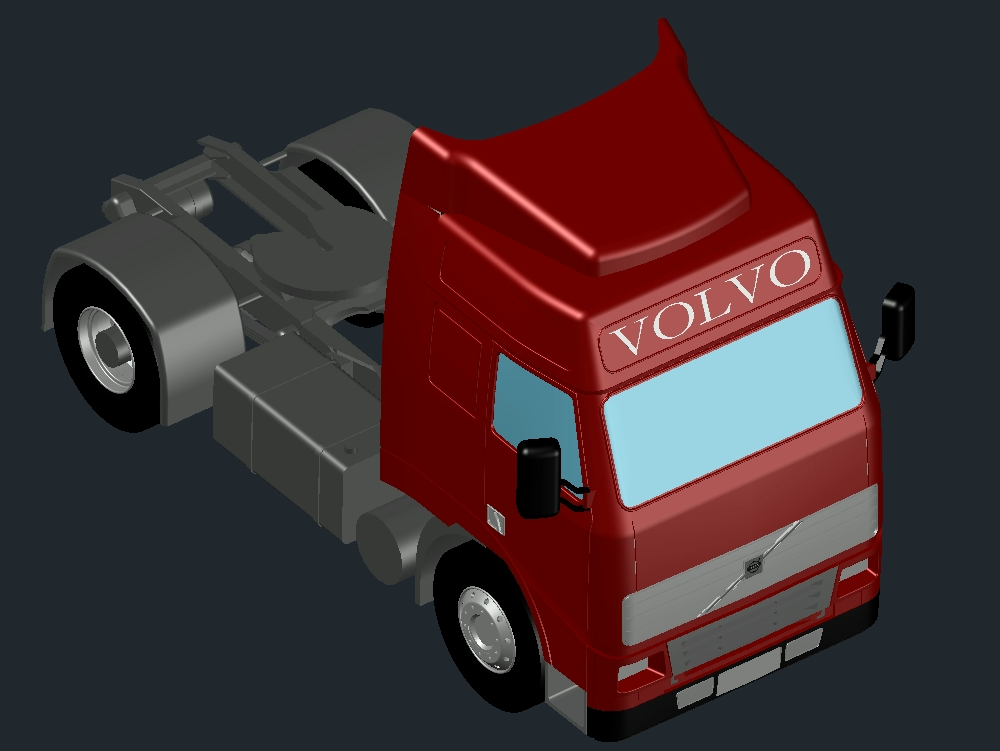 Volvo-LKW 3d