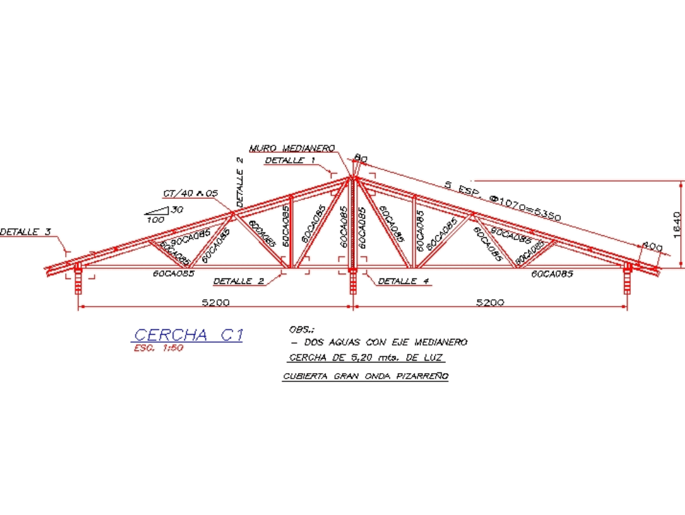 Metalcon truss