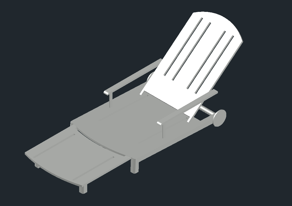 chaise longue 3d