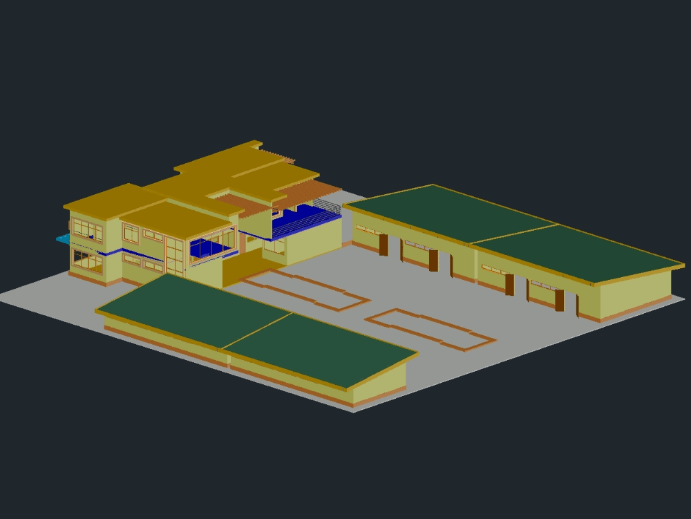 Sports ground 3d