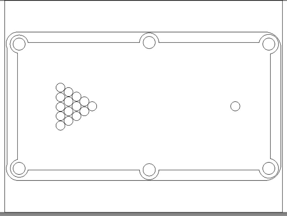 Mesa para jogos de fliperama / pinball., - Detalhes do Bloco DWG
