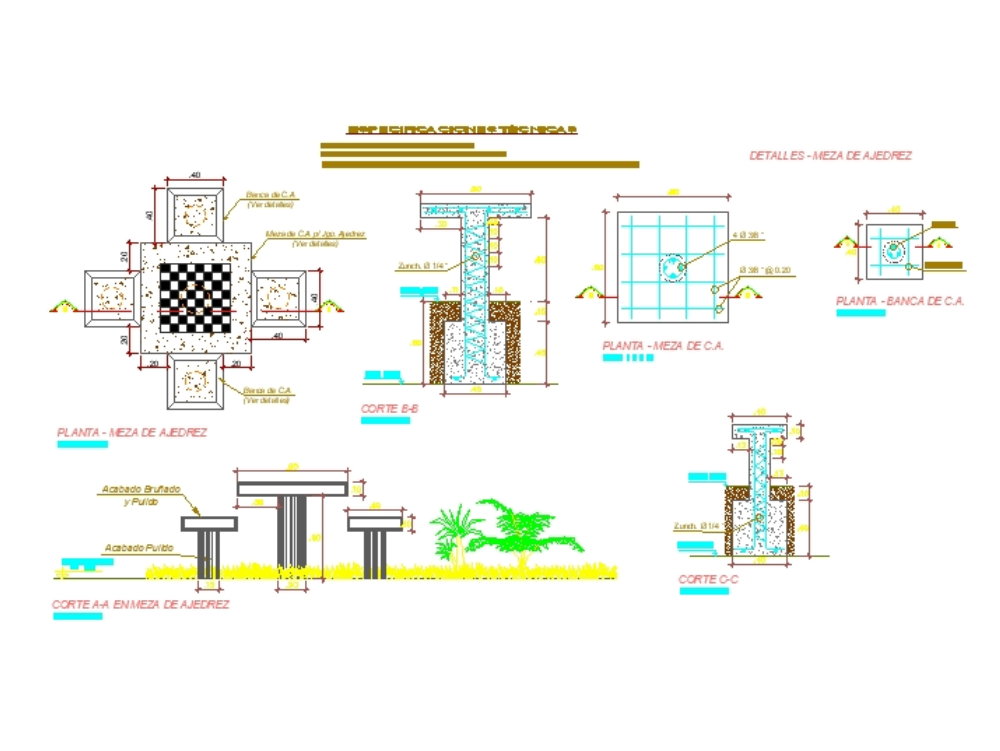 Tabuleiro de xadrez 3d e peças em AutoCAD, CAD (725.85 KB)