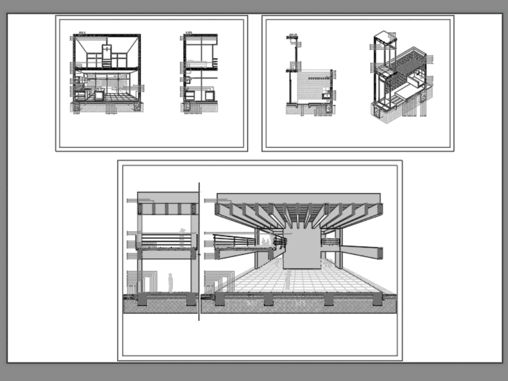 Corte fugado en AutoCAD | Descargar CAD (1.04 MB) | Bibliocad