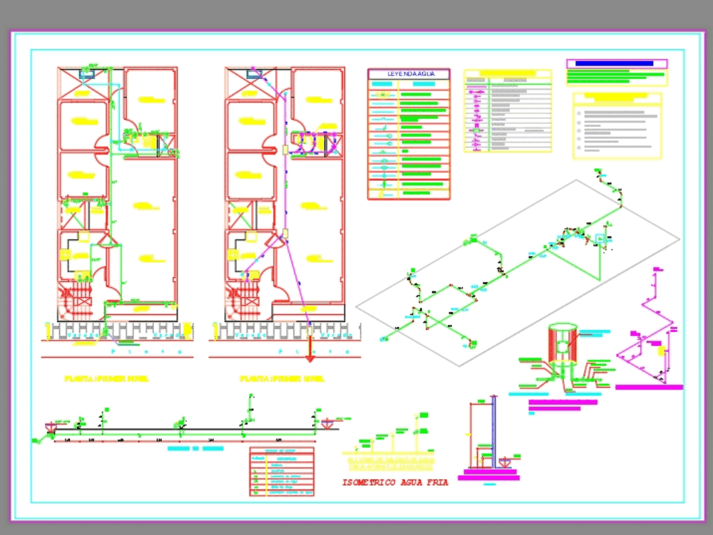 Planos De Detalles Instalaciones Sanitarias En Dwg Au 5957