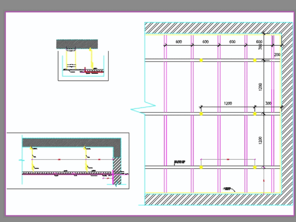 Gypsum ceiling detail in AutoCAD | CAD download (136.84 KB ...