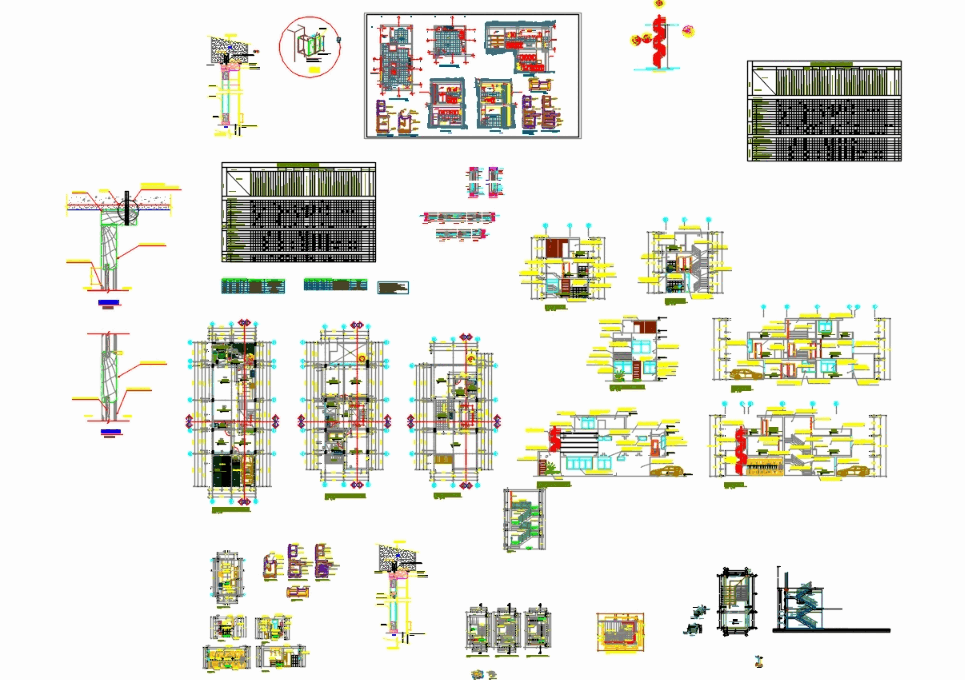 Single family housing media class in AutoCAD | CAD (4.18 MB) | Bibliocad