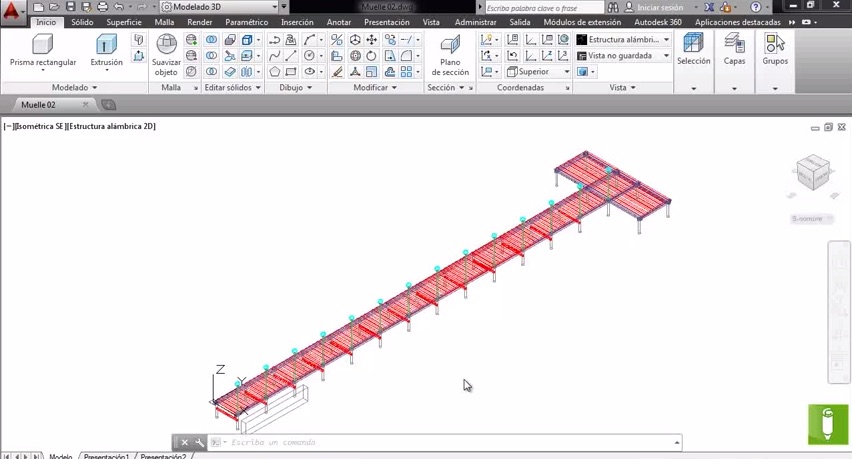 We design a dock in 3d (2/5)