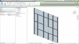Revit: parede de cortina: introdução