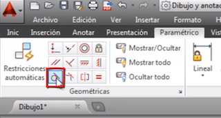 AutoCAD: Parámetro de Tangencia