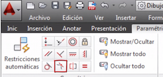 Autocad: symmetry parameter