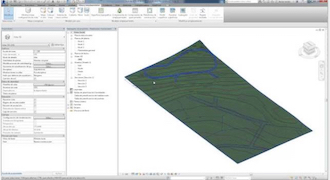 Revit: Calles horizontal creada con Plataforma de construcción