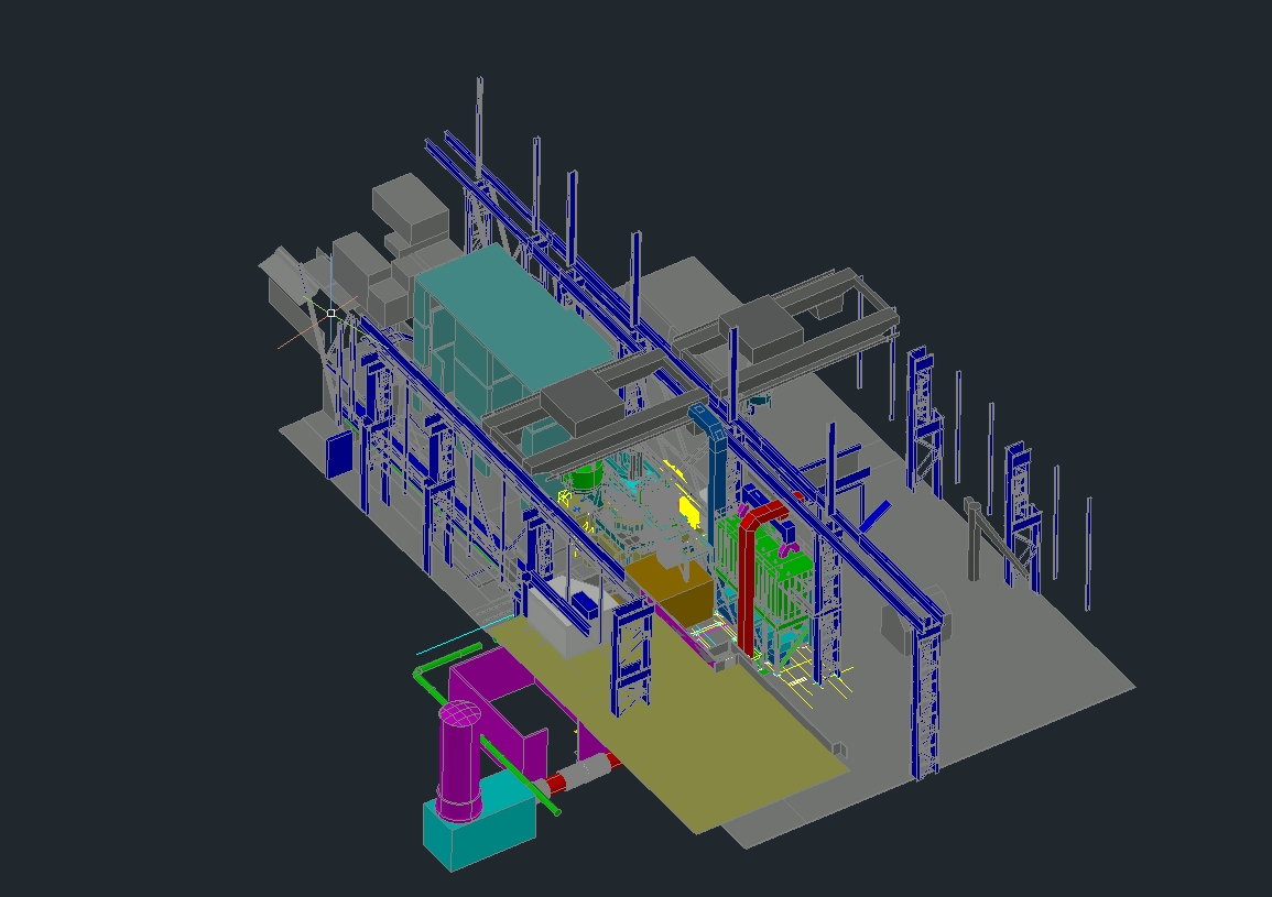 electrical room in 3d