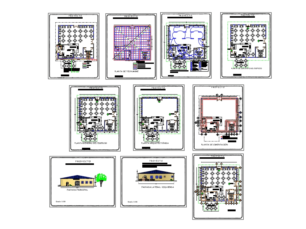 Cafeteria en AutoCAD | Descargar CAD (3.25 MB) | Bibliocad