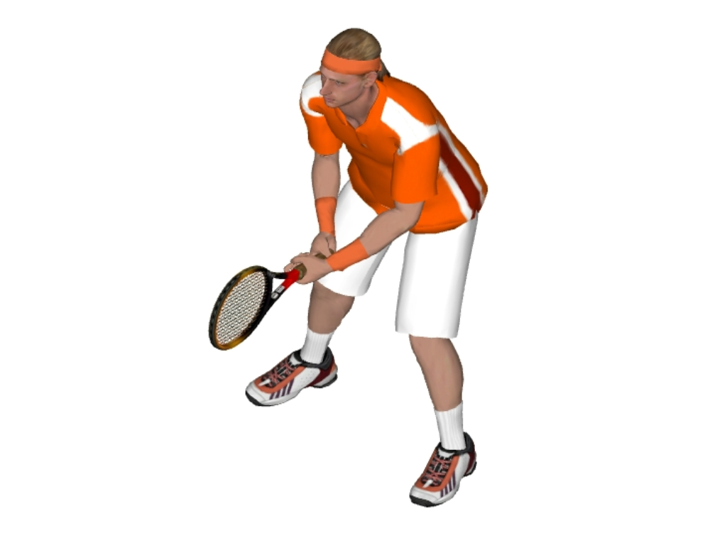 Joueur de tennis 3D