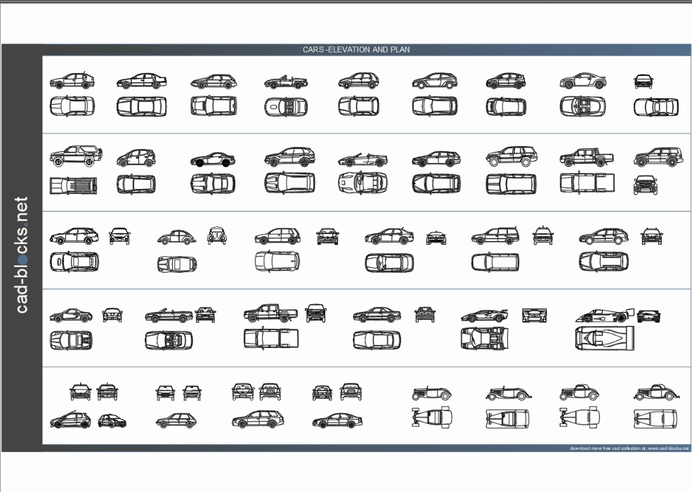 Automobiles In Autocad Download Cad Free 204 Mb Bibliocad