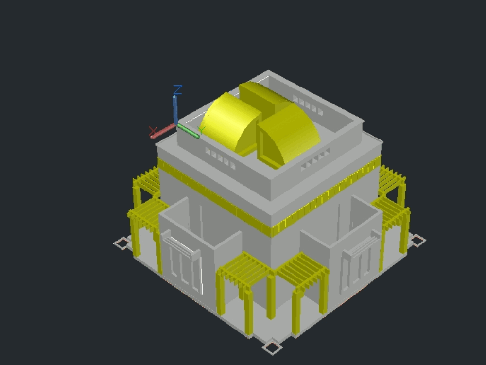 Mezquita modelada en 3D