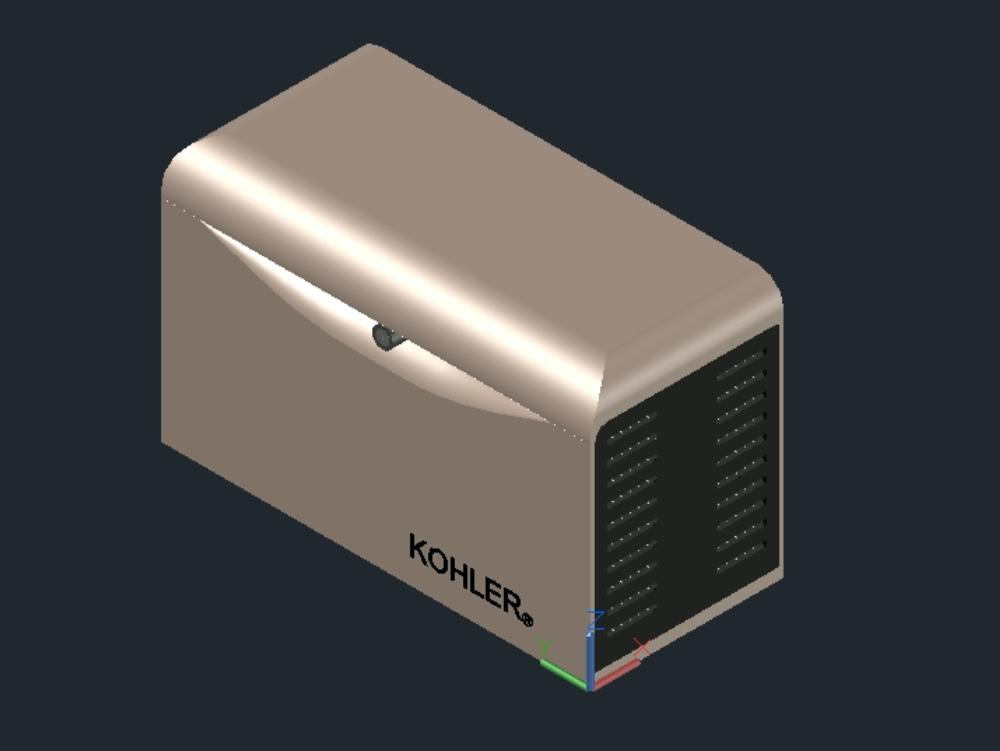 générateur de gaz kohler 20kw modèle 3D
