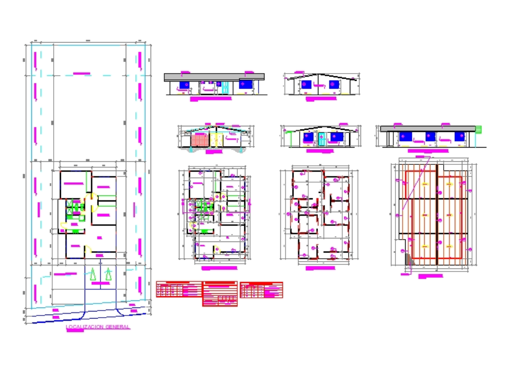 Vivienda unifamiliar de un nivel.