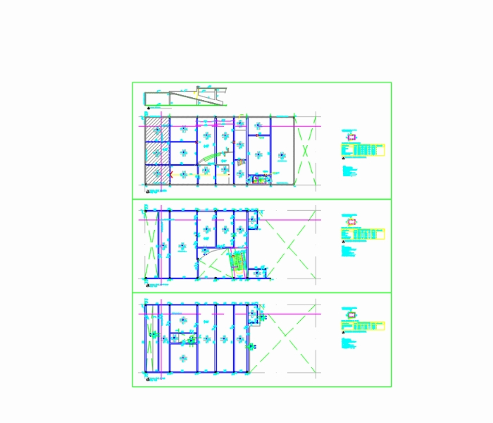 Plano de  encofrado de hormigón