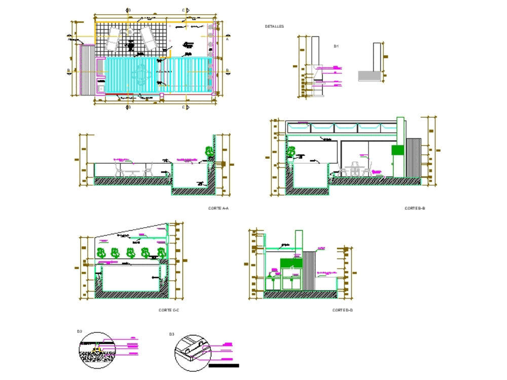 Infinity pool terrace in AutoCAD | CAD download (408.31 KB ... electrical plan for building 