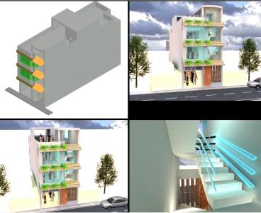 3D Mehrfamilienhaus