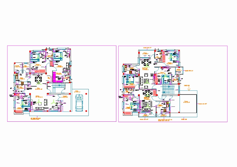 Layout elétrico de uma residência