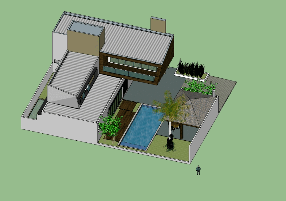 Casa moderna 600m2 en SKP | Descargar CAD ( MB) | Bibliocad