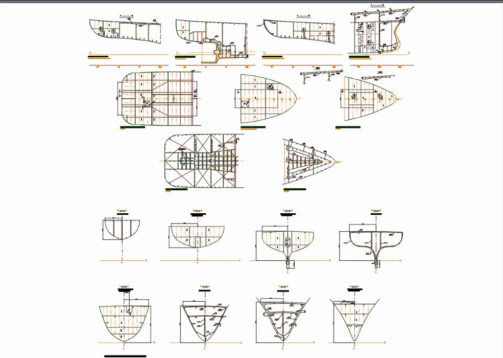 estructura de un buque de pesca 