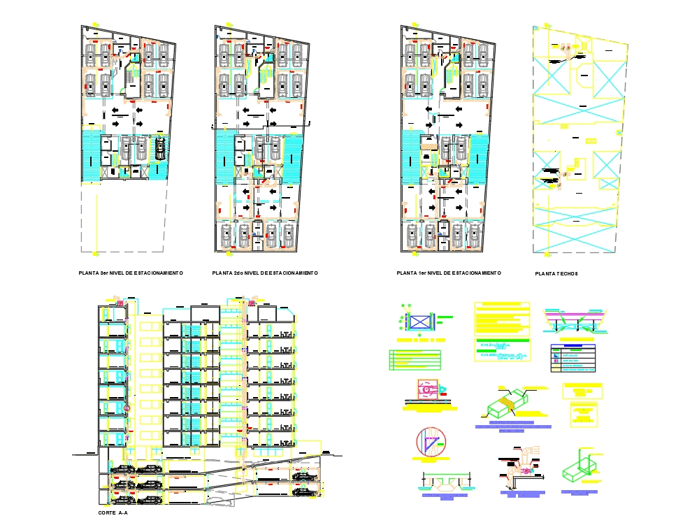 Plano de instalaciones mecanicas de una edificacion (409.21 KB) | Bibliocad