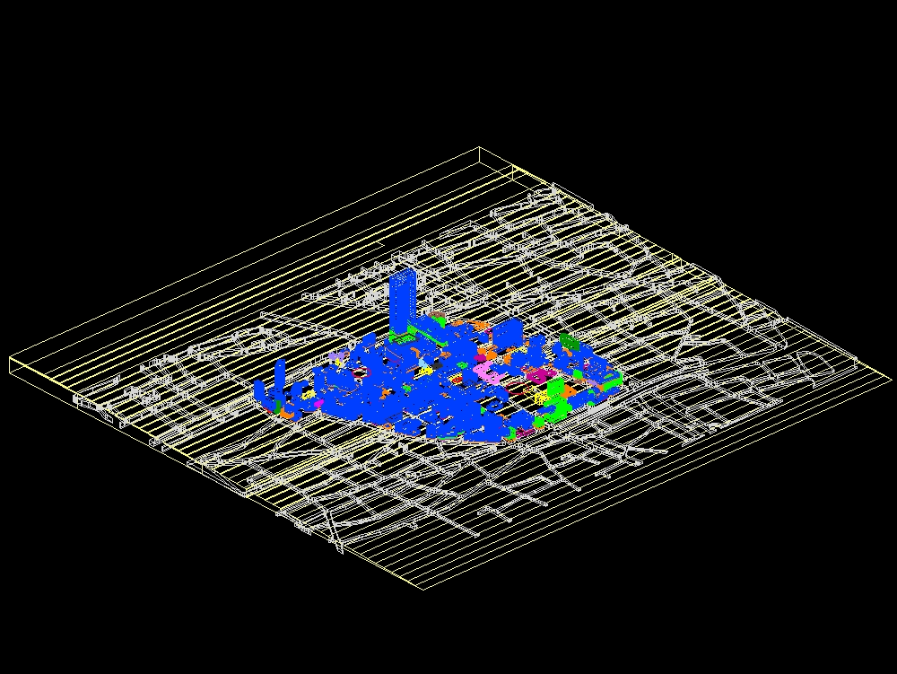 Achrafieh 3d model of a part of beirut city (lebanon) (9