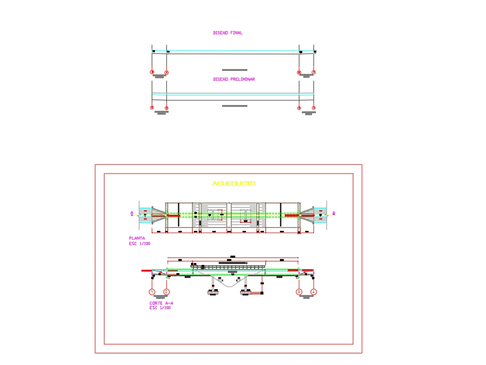 Aqueduct in AutoCAD | CAD download (206.35 KB) | Bibliocad