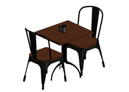 Tisch zwei Stühle