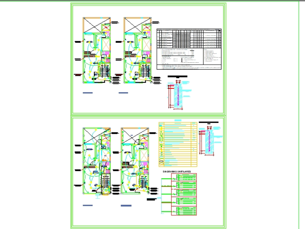 Plans of electrical installations