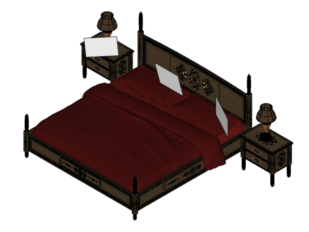 Luxurious double bed