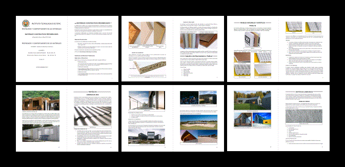 Materiais de construção pré-fabricados - aplicados em arquitetura