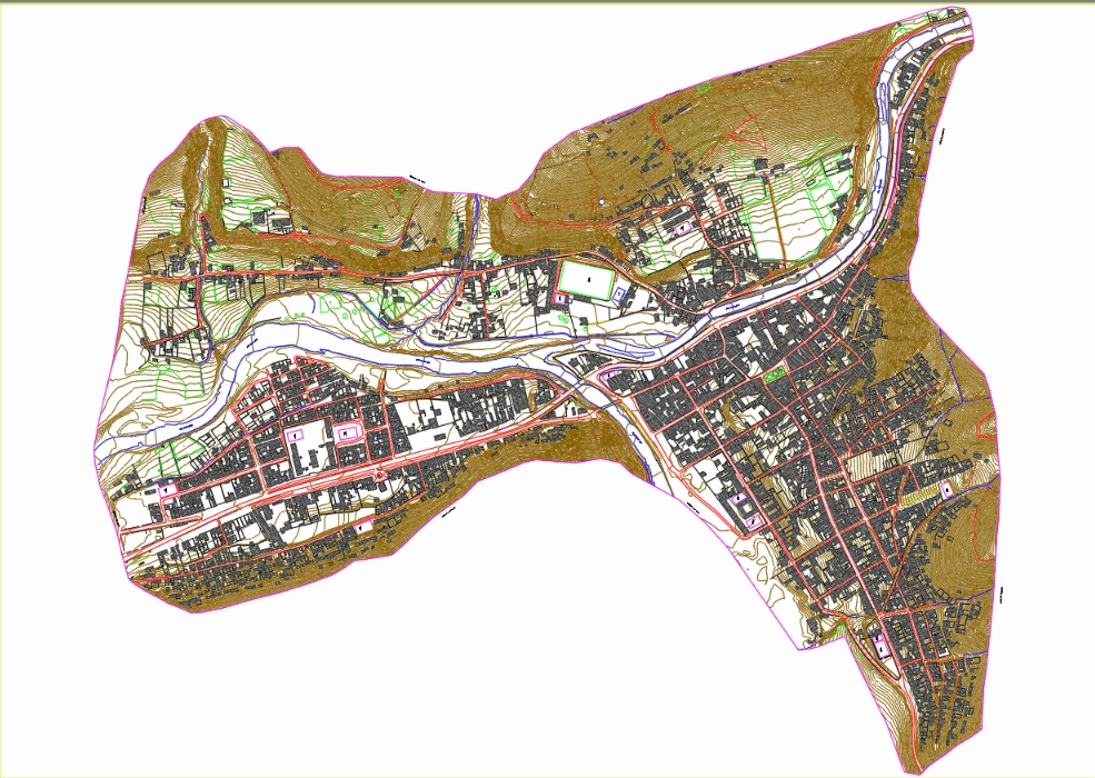 Cadastral map of ambo