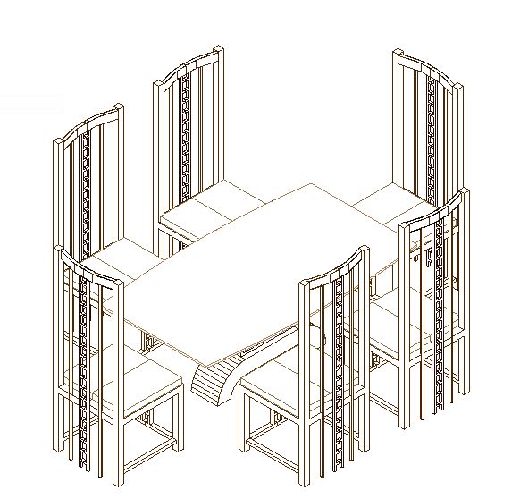 Tisch und Stühle rfa