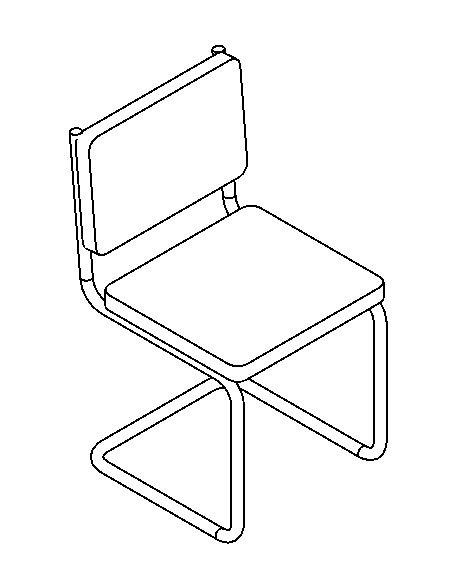 Cadeira 3d moderna