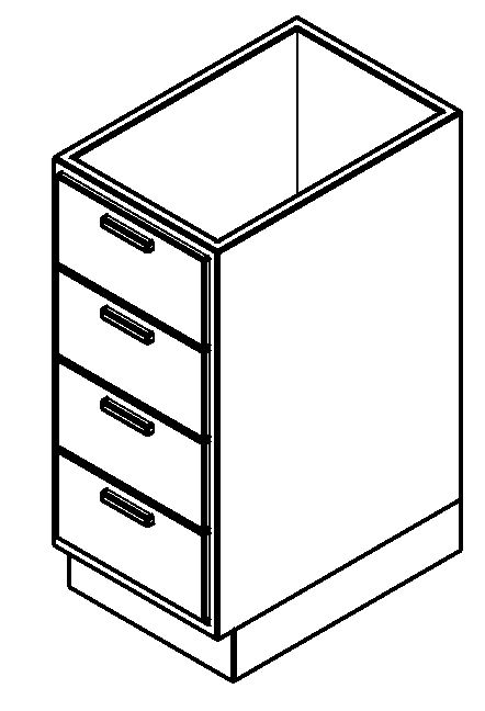Kitchen cabinet - chest of drawers