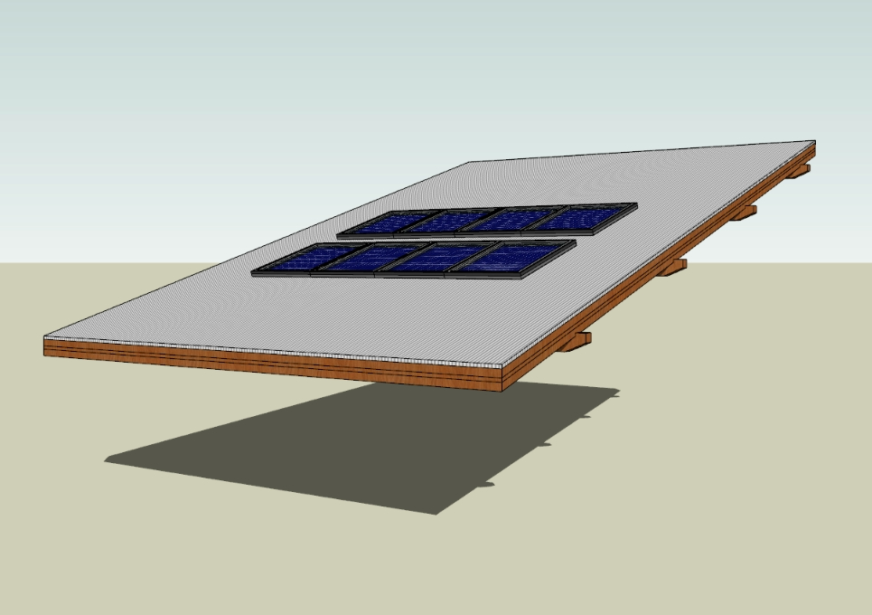 Painéis fotovoltaicos 3d