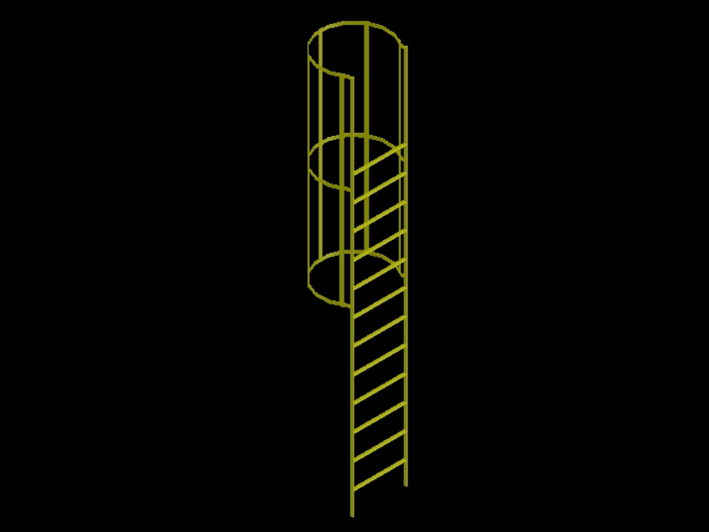 escada marinha em 3d